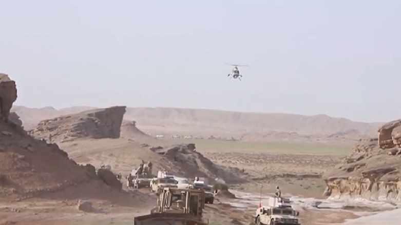 انهدام مخفی‌گاه‌های داعش در رشته کوه‌ حمرین